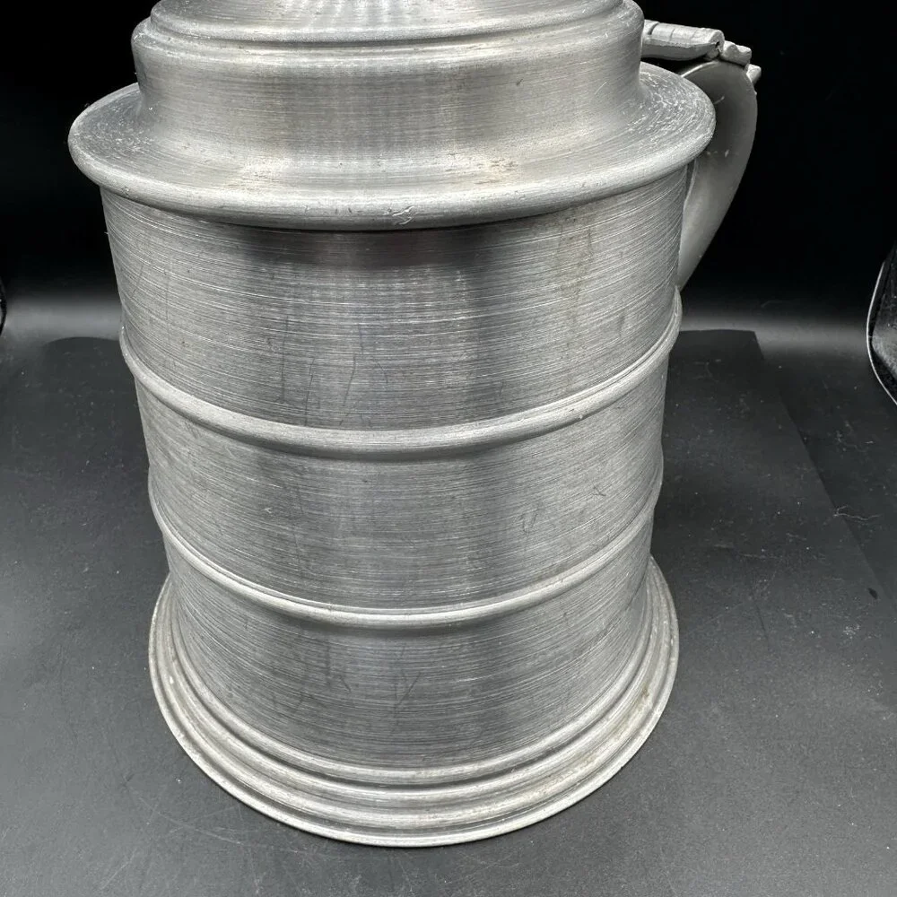 Vtg Made In Italy Metal Ice Bucket Beer Stein Plastic Liner 9.5” Mid Century 60s